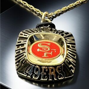 Vintage 1995 San Francisco 49ers Super Bowl XXIX Champs Pendant by Balfour w/COA